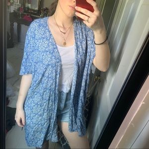 Cute patterned blue cardigan/wrap 💙